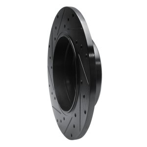 Mercedes-Benz E320 Brake Rotor (1) - Rear Right - R1 Concepts - Drilled & Slotted - Black - `98-`03